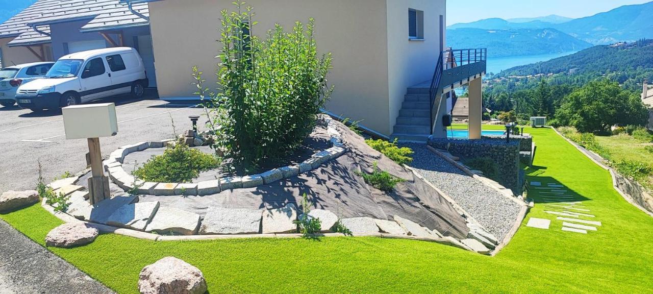 Chambre 2 Vue Lac Av Piscine Prunières Exteriör bild