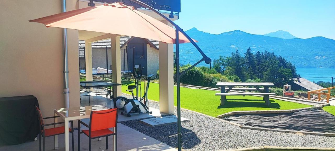 Chambre 2 Vue Lac Av Piscine Prunières Exteriör bild